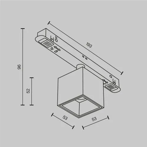 Трековый светильник Technical TR133-2-7W4K-B  фото 9