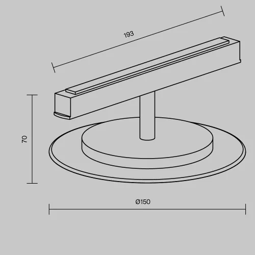 Трековый светильник Technical TR107-2-5W4K-W  фото 4